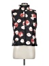Ann Taylor LOFT 100% Polyester Floral Black Vest Size M - photo 1