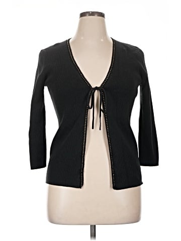 Cable & Gauge Silk Cardigan (view 1)