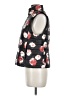 Ann Taylor LOFT 100% Polyester Floral Black Vest Size M - photo 5
