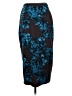 Who What Wear 100% Polyester Print Teal Formal Skirt Size 4 - photo 1