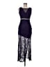 En Focus Studio 100% Polyester Purple Cocktail Dress Size 6 - photo 1