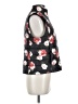Ann Taylor LOFT 100% Polyester Floral Black Vest Size M - photo 4