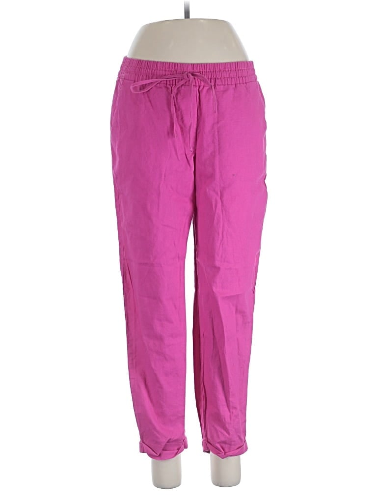 Pre-owned J.crew Factory Store Linen Pants In Pink