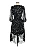 DKNY 100% Polyester Stars Black Cocktail Dress Size 8 (petite) - photo 2