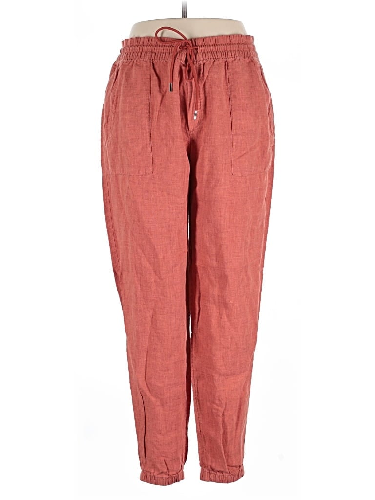 Pre-owned Athleta Linen Pants In Red