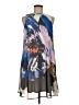 Just... Taylor 100% Polyester Graphic Blue Cocktail Dress Size 8 - photo 1