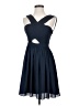 Lola 100% Polyester Solid Blue Cocktail Dress Size S - photo 1