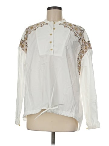 Tory Burch Long Sleeve Henley (view 1)