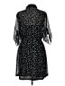 Maurices 100% Polyester Polka Dots Black Casual Dress Size L - photo 2