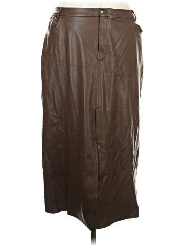 The Drop Faux Leather Skirt (view 1)
