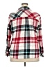Soma Plaid Burgundy Long Sleeve Button-Down Shirt Size XXL - photo 2