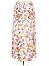 Walmart 100% Rayon Floral Ivory White Casual Skirt Size XXL - photo 1