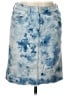 Code Bleu Tie-dye Blue Denim Skirt Size 10 - photo 1