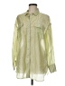 Bailey 44 Metallic Green Long Sleeve Button-Down Shirt Size M - photo 1