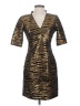 Alice + Olivia Animal Print Gold Cocktail Dress Size 4 - photo 1