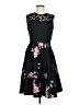 Unbranded Floral Black Cocktail Dress Size M - photo 1