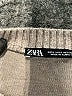 Zara 100% Polyester Solid Gray Pullover Sweater Size L - photo 7