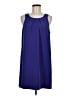 Oleg Cassini 100% Polyester Solid Blue Casual Dress Size 8 - photo 1