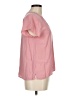 Old Navy 100% Viscose Pink Short Sleeve Blouse Size M - photo 4
