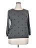 Absolutely Creative Worldwide Polka Dots Gray Pullover Sweater Size 2X - photo 1