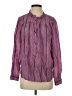 J.Crew Houndstooth Purple Long Sleeve Blouse Size S - photo 1