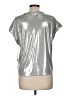 Sofia Jeans by Sofia Vergara Metallic Silver Short Sleeve Top Size M - photo 2