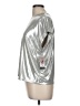 Sofia Jeans by Sofia Vergara Metallic Silver Short Sleeve Top Size M - photo 5