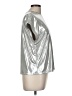 Sofia Jeans by Sofia Vergara Metallic Silver Short Sleeve Top Size M - photo 4