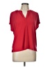 Tahari Red Short Sleeve Blouse Size L - photo 1
