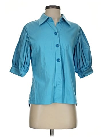 Elie Tahari 3/4 Sleeve Button-Down Shirt (view 1)