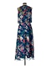 Studio One 100% Polyester Tropical Blue Cocktail Dress Size 12 - photo 2