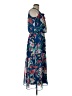 Studio One 100% Polyester Tropical Blue Cocktail Dress Size 12 - photo 4