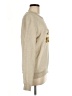 Bow & Drape Metallic Tan Sweatshirt Size M - photo 4