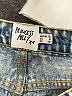 Princess Polly 100% Cotton Hearts Blue Jeans Size 8 - photo 7