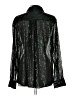Assorted Brands 100% Polyester Metallic Black Long Sleeve Blouse Size L - photo 2