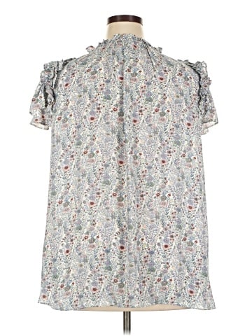 Rose + Olive Short Sleeve Blouse (view 2)