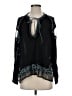 Free People Black Long Sleeve Blouse Size S - photo 1