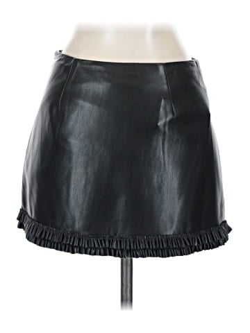 LoveShackFancy Faux Leather Skirt (view 2)