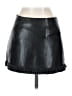 LoveShackFancy 100% Polyurethane Solid Black Faux Leather Skirt Size 0 - photo 2