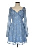 Missguided Paisley Blue Cocktail Dress Size 6 - photo 1