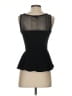 Aqua 100% Polyester Black Sleeveless Top Size S - photo 2