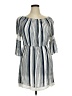 Speed Control 100% Rayon Stripes Blue Casual Dress Size 1X - photo 1
