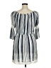 Speed Control 100% Rayon Stripes Blue Casual Dress Size 1X - photo 2