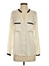 Zara Basic Color Block Ivory Long Sleeve Blouse Size XS - photo 1