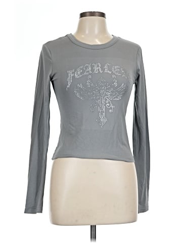 Charlotte Russe Long Sleeve T-Shirt (view 1)