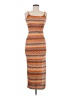 Shein Chevron-herringbone Orange Casual Dress Size 4 - photo 1