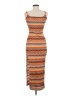 Shein Chevron-herringbone Orange Casual Dress Size 4 - photo 2