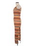 Shein Chevron-herringbone Orange Casual Dress Size 4 - photo 5