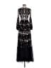 Mac Duggal 100% Polyester Floral Black Cocktail Dress Size 2 - photo 1
