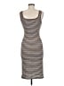 Shein Stripes Brown Casual Dress Size 4 - photo 2